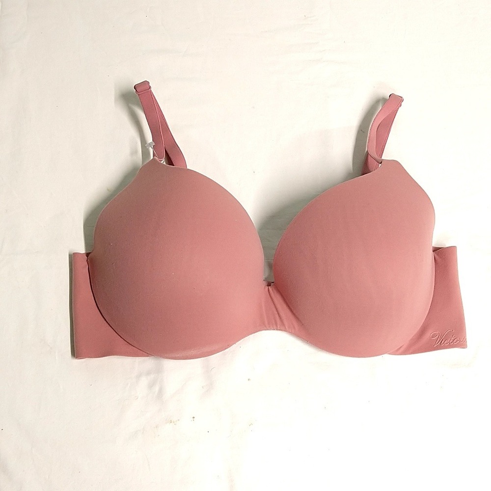 Victoria's Secret Bra Womens 34D Pink Incredible Perfect Shape T-Shirt Wireless